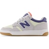 New Balance Kids 480 V1 Lace-up Sneaker(Pearl Grey/Mineral/Dream State)