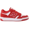 New Balance Kids 480 V1 Lace-up Sneaker(Red/White)