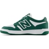 New Balance Kids 480 V1 Lace-up Sneaker(Team Forest Green/White)