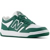 New Balance Kids 480 V1 Lace-up Sneaker(Team Forest Green/White)