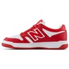 New Balance Kids 480 V1 Lace-up Sneaker(Team Red/White)