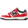 New Balance Kids 480 V1 Lace-up Sneaker(Team Red/White/Black)