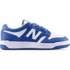 New Balance Kids 480 V1 Lace-up Sneaker(White/Blue Agate)