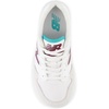 New Balance Kids 480 V1 Lace-up Sneaker(White/Nb Burgundy)