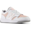 New Balance Kids 480 V1 Lace-up Sneaker(White/Pink Haze)