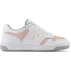 New Balance Kids 480 V1 Lace-up Sneaker(White/Pink Haze)