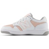 New Balance Kids 480 V1 Lace-up Sneaker(White/Pink Haze)
