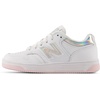 New Balance Kids 480 V1 Lace-up Sneaker(White/Rose Sugar)