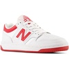 New Balance Kids 480 V1 Lace-up Sneaker(White/Team Red)