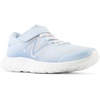 New Balance Kids’ 520 V8 Bungee | Running Shoes(Bright Sky/Shell Pink/White)