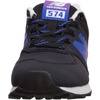 New Balance Kids’ 574 V1 Neo Sole Lace-up | Casual Shoes(Black/Vivid Cobalt)
