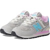 New Balance Kids’ 574 V1 Neo Sole Lace-up | Casual Shoes(Brighton Grey/Summer Aqua/Lilac Cloud)