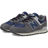 New Balance Kids’ 574 V1 Neo Sole Lace-up | Casual Shoes(Castlerock/Nb Navy)