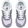 New Balance Kids’ 574 V1 Neo Sole Lace-up | Casual Shoes(Neptune Grey/Taro)