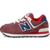 New Balance Kids’ 574 V1 Neo Sole Lace-up | Casual Shoes(Washed Burgundy/Nb Navy)