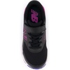 New Balance Kids’ 680 V6 Hook and Loop Running Shoe(Black/Magenta Pop/Aura)