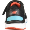 New Balance Kids’ 680 V6 Hook and Loop Running Shoe(Black/Orange/Blue)