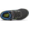 New Balance Kids’ 680 V6 Hook and Loop Running Shoe(Black/Oxygen Blue/Sulphur Yellow)