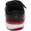 New Balance Kids’ 680 V6 Hook and Loop Running Shoe(Black/Team Red)