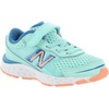 New Balance Kids’ 680 V6 Hook and Loop Running Shoe(Blue/Mako/Pink)