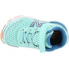 New Balance Kids’ 680 V6 Hook and Loop Running Shoe(Blue/Mako/Pink)