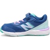 New Balance Kids’ 680 V6 Hook and Loop Running Shoe(Captain Blue/Dark Violet Glo/White Mint)