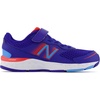 New Balance Kids’ 680 V6 Hook and Loop Running Shoe(Infinity Blue/Neo Flame/Vibrant Sky)