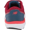 New Balance Kids’ 680 V6 Hook and Loop Running Shoe(Neo Crimson/Rogue Wave)
