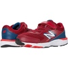 New Balance Kids’ 680 V6 Hook and Loop Running Shoe(Neo Crimson/Rogue Wave)