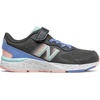 New Balance Kids’ 680 V6 Hook and Loop Running Shoe(Phantom/Stellar Blue/Cloud Pink)