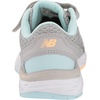 New Balance Kids’ 680 V6 Hook and Loop Running Shoe(Rain Cloud/Pale Blue Chill/Light Mango)