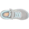 New Balance Kids’ 680 V6 Hook and Loop Running Shoe(Rain Cloud/Pale Blue Chill/Light Mango)
