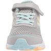 New Balance Kids’ 680 V6 Hook and Loop Running Shoe(Rain Cloud/Pale Blue Chill/Light Mango)