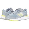 New Balance Kids’ 680 V6 Hook and Loop Running Shoe(Steel/First Light/Silver Metallic)