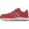 New Balance Kids’ 680 V6 Hook and Loop Running Shoe(Team Red/Black/Silver Metallic)