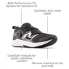 New Balance Kids’ DynaSoft Reveal V4 Boa Running Shoe(Blacktop/Black)