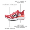 New Balance Kids’ DynaSoft Reveal V4 Boa Running Shoe(Fire Cracker/Shadow Red)