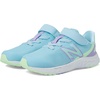 New Balance Kids Fresh Foam Arishi V4 Running Shoe (Little Kid)(Bleach Blue/Green Aura/Lilac Glo)