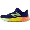 New Balance Kids Fresh Foam Arishi V4 Running Shoe (Little Kid)(Blue Oyster/Afterglow/Tangerine Heat)