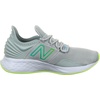 New Balance Kids’ Fresh Foam Roav V1 Lace-up Sneaker | Road Running Shoes(Brighton Grey/Bleached Lime Glo/Summer Aqua)