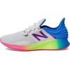 New Balance Kids’ Fresh Foam Roav V1 Lace-up Sneaker | Road Running Shoes(Light Aluminum/Cobalt)