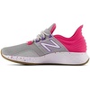 New Balance Kids’ Fresh Foam Roav V1 Lace-up Sneaker | Road Running Shoes(Raincloud/Hi-pink/Violet Crush)