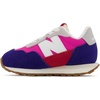 New Balance Kid’s Kids 237 Bungee Lace Sneaker | Casual Shoes(Blue/Exuberant Pink)