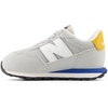 New Balance Kid’s Kids 237 Bungee Lace Sneaker | Casual Shoes(Brighton Grey/Blue Agate)