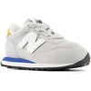 New Balance Kid’s Kids 237 Bungee Lace Sneaker | Casual Shoes(Brighton Grey/Blue Agate)