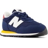 New Balance Kid’s Kids 237 Bungee Lace Sneaker | Casual Shoes(Nb Navy/Varsity Gold)