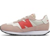 New Balance Kid’s Kids 237 Bungee Lace Sneaker | Casual Shoes(Oyster Pink/Mars Red)