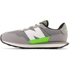 New Balance Kid’s Kids 237 Bungee Lace Sneaker | Casual Shoes(Shadow Grey/Pixel Green)