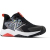 New Balance Kids’ Rave Run V2 Lace-Up Running Shoes | Road Running Shoes(Black/Blast Red/Team Sky Blue)