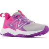 New Balance Kids’ Rave Run V2 Lace-Up Running Shoes | Road Running Shoes(Summer Fog/Mystic Purple/Hi-pink)
